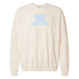 PUFF 'Happy Is The New Rich' Lightweight Sweatshirt from United Monograms