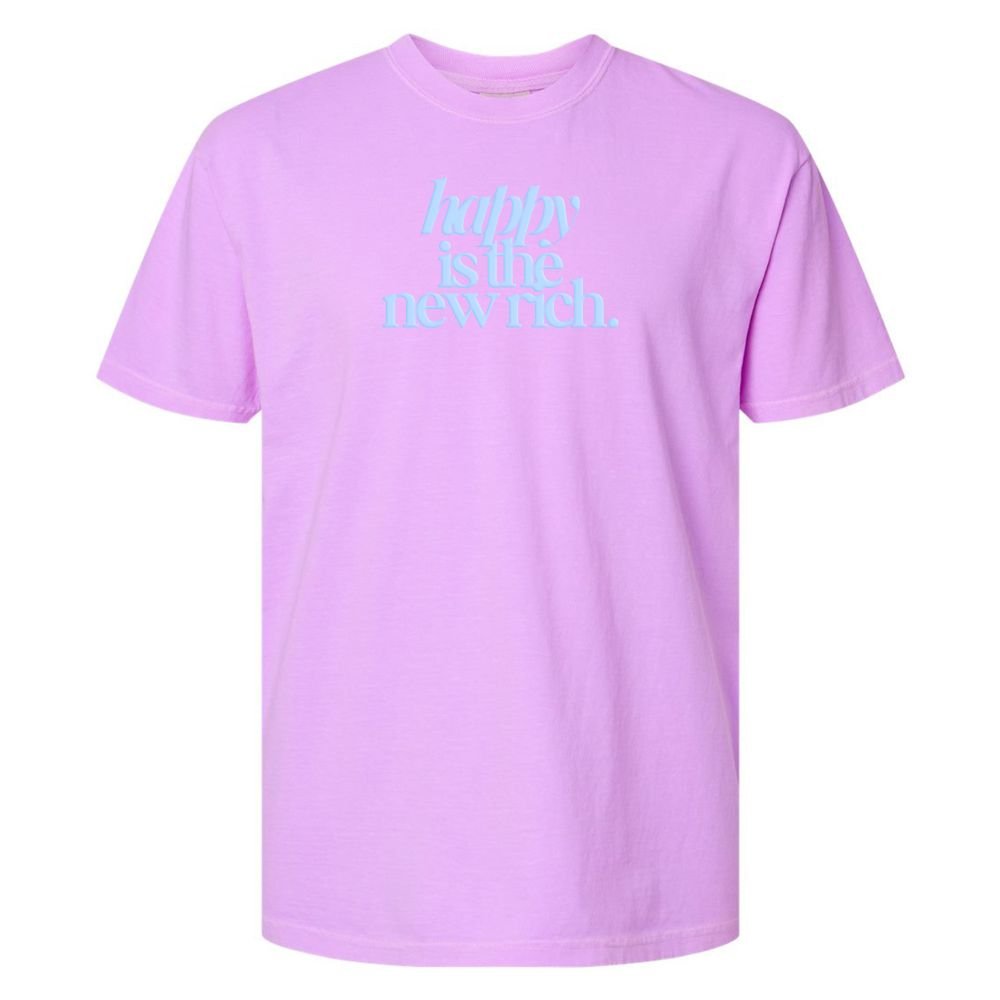 PUFF 'Happy Is The New Rich' T-Shirt from United Monograms