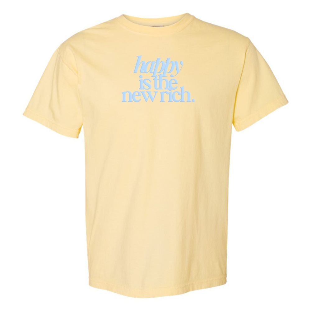 PUFF 'Happy Is The New Rich' T-Shirt from United Monograms