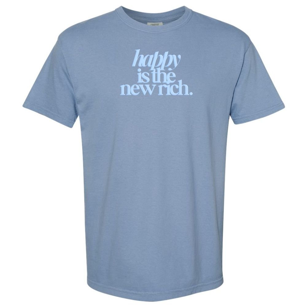 PUFF 'Happy Is The New Rich' T-Shirt from United Monograms