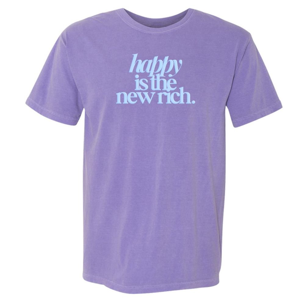 PUFF 'Happy Is The New Rich' T-Shirt from United Monograms