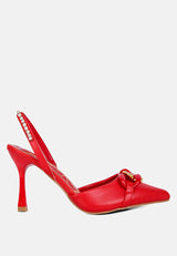 Pull Me Diamante Embellished Chain Sandals from London Rag International