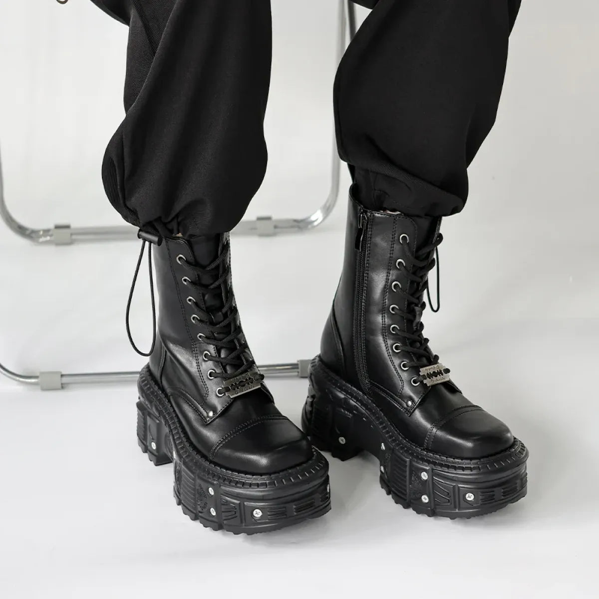 Women's Punk Platform Ankle Boots Strap from Kawaii Stop