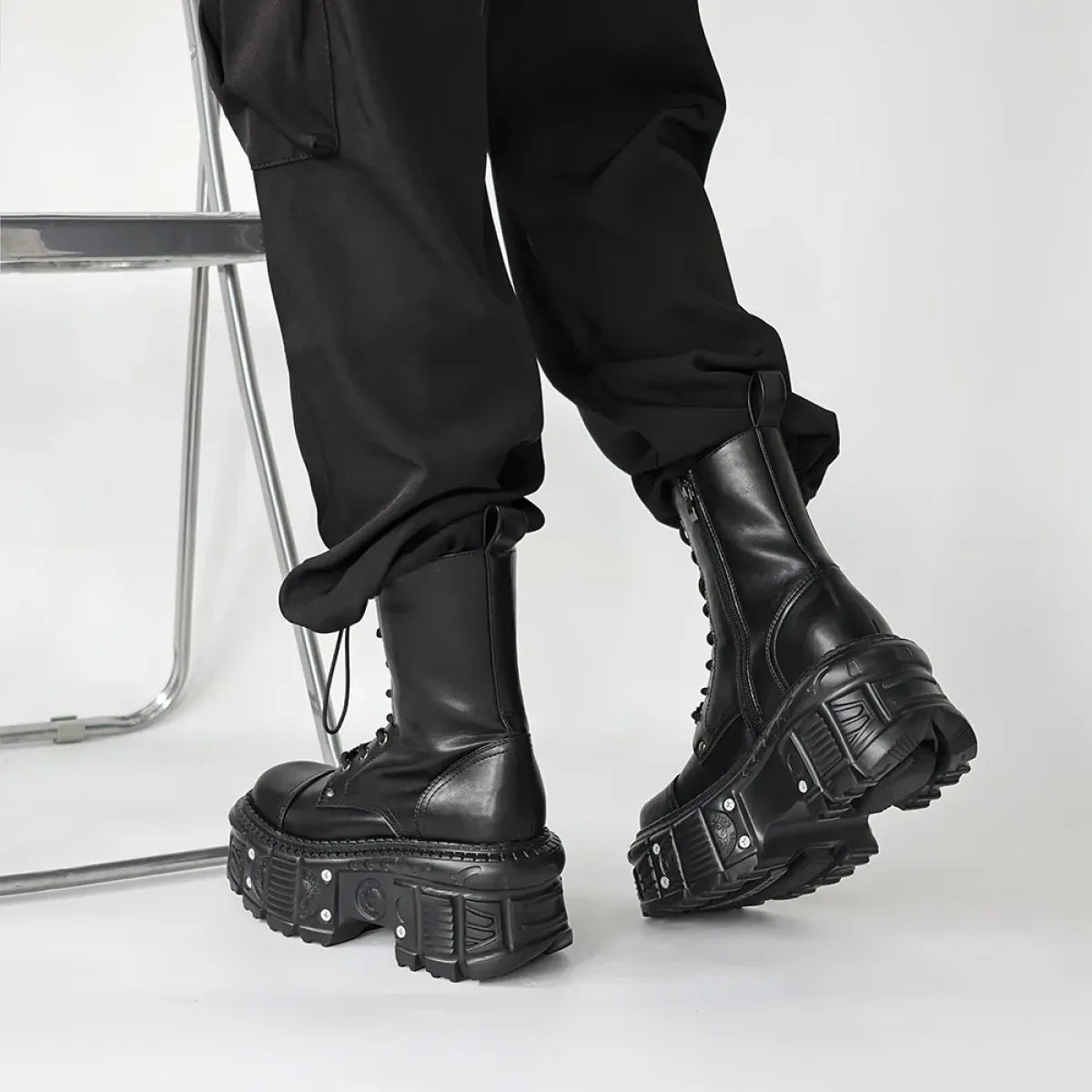 Women's Punk Platform Ankle Boots Strap from Kawaii Stop