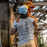 Hoist the Black Flag Skull & Bones Men's T-Shirt From Combat Iron Apparel