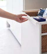 Two-Tier Hideaway Storage Cart (24" H)  - Steel from Yamazaki Home
