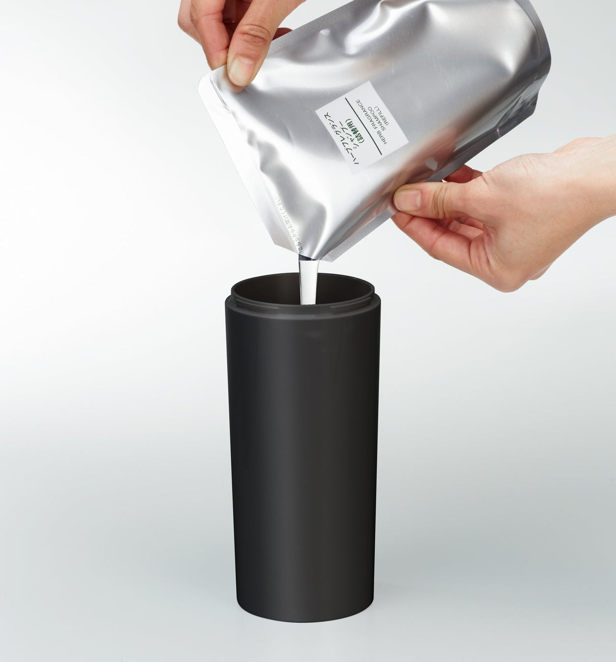 Round Dispenser Bundle - Shampoo, Conditioner, and Body Soap from Yamazaki Home