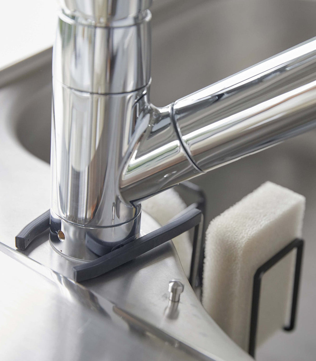 Faucet-Hanging Sponge & Brush Holder - Steel from Yamazaki Home