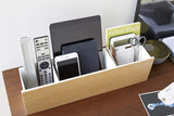 Desk Organizer - Two Sizes - Steel + Wood from Yamazaki Home