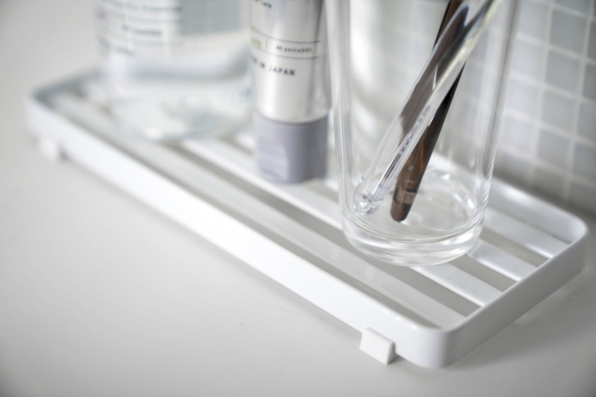 Slotted Bathroom Tray - Steel from Yamazaki Home