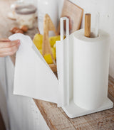 Paper Towel Holder - Steel + Wood from Yamazaki Home