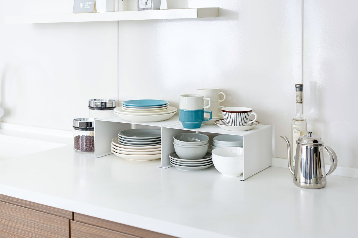 Stackable Countertop Shelf - Two Sizes - Steel from Yamazaki Home