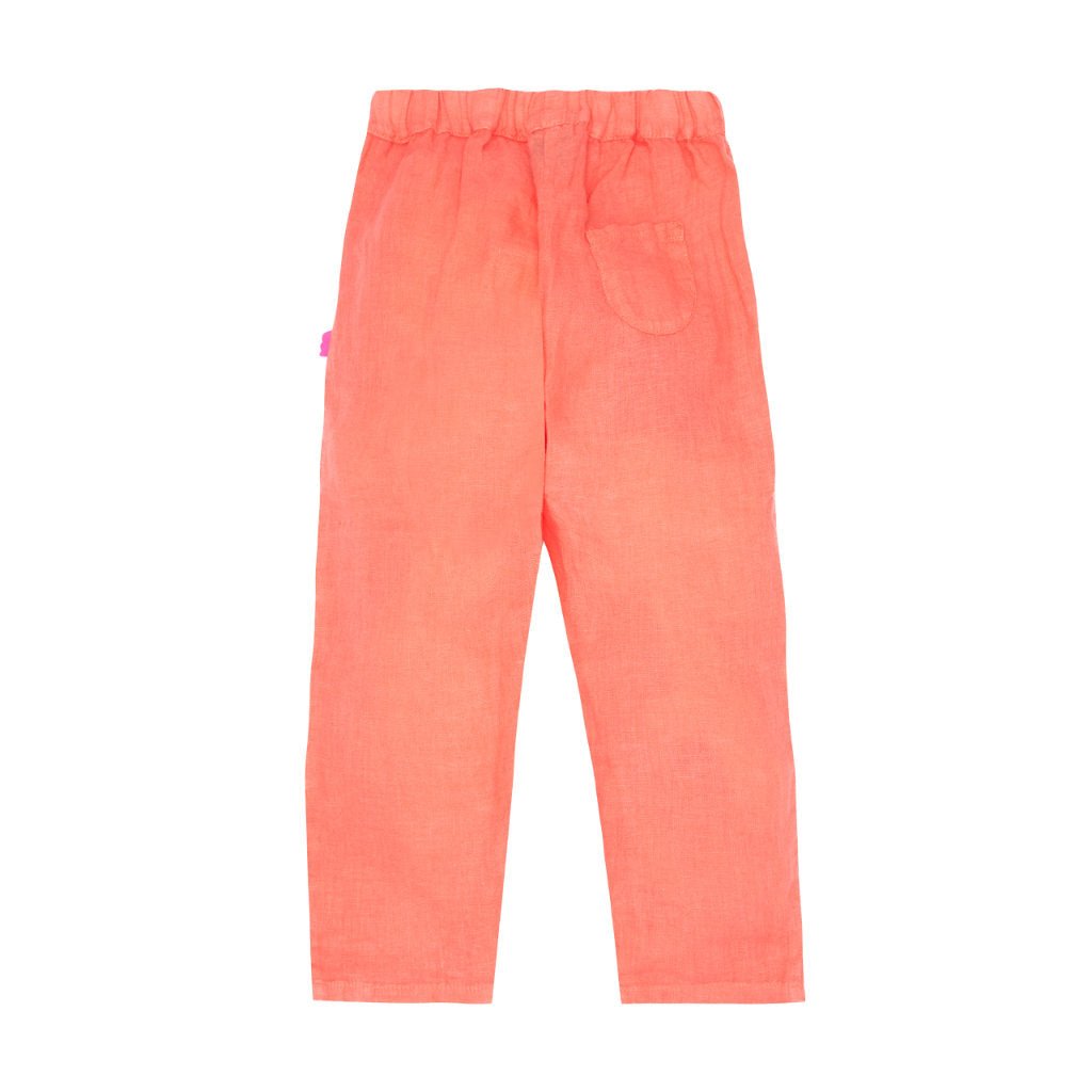 MC Coral Kid Linen Pant - Coral from Manymoons