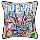 Quebec Hand-Embroidered Pillow from Quirks!
