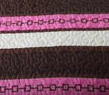 DaDa Bedding Bohemian Purple Blooms Floral Garden Pink Brown Bedspread Set (KBJ1629) from DaDalogy Bedding Collection