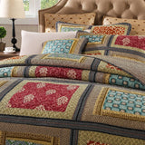 Dada Bedding Gallery of Roses Floral Bohemian Cotton Patchwork Bedspread Set (JHW-546) from DaDalogy Bedding Collection