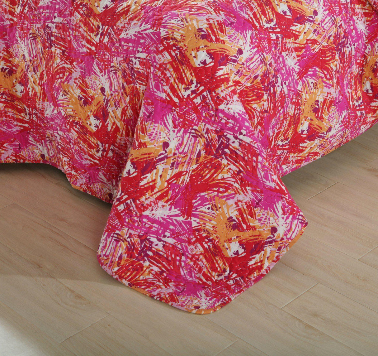DaDa Bedding Lovely Pop of Colors Lightweight Reversible Quilted Bedspread Set (KBJ1625) from DaDalogy Bedding Collection