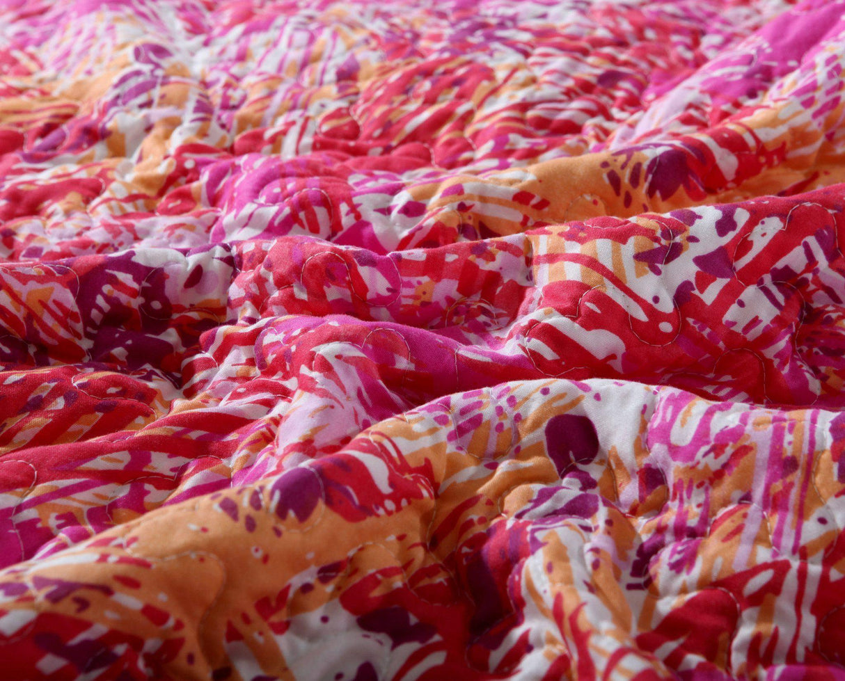 DaDa Bedding Lovely Pop of Colors Lightweight Reversible Quilted Bedspread Set (KBJ1625) from DaDalogy Bedding Collection