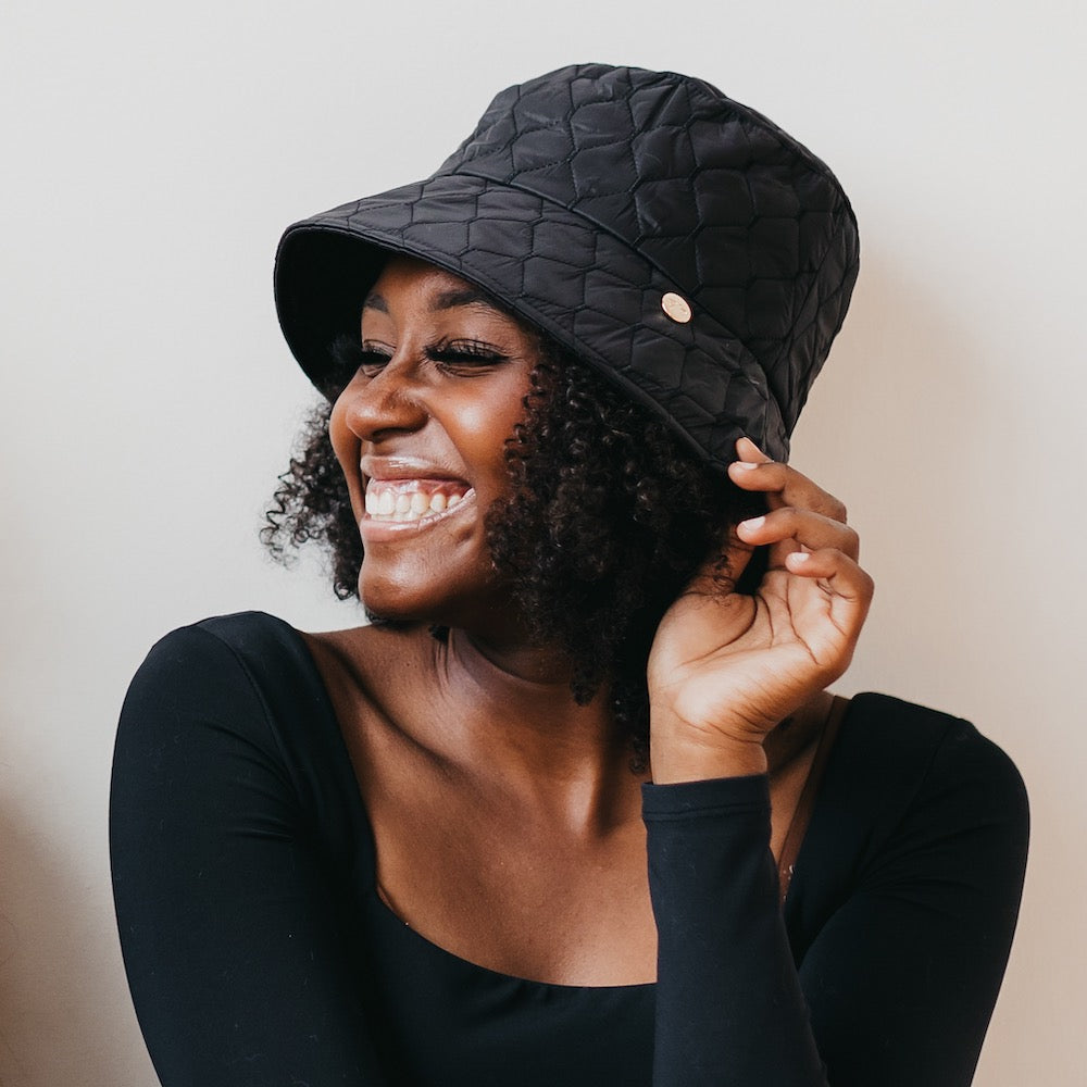 Chiara Quilted Bucket Hat from Pretty Simple