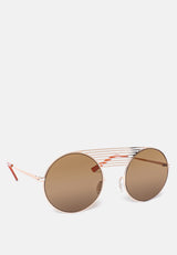 Quirky Metal Bridge Round Sunglasses from London Rag International