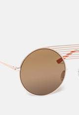 Quirky Metal Bridge Round Sunglasses from London Rag International