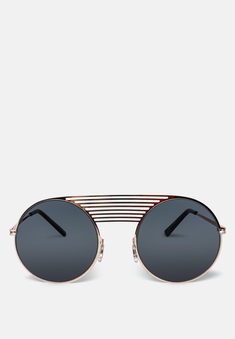 Quirky Metal Bridge Round Sunglasses from London Rag International