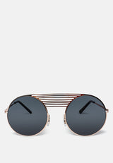 Quirky Metal Bridge Round Sunglasses from London Rag International