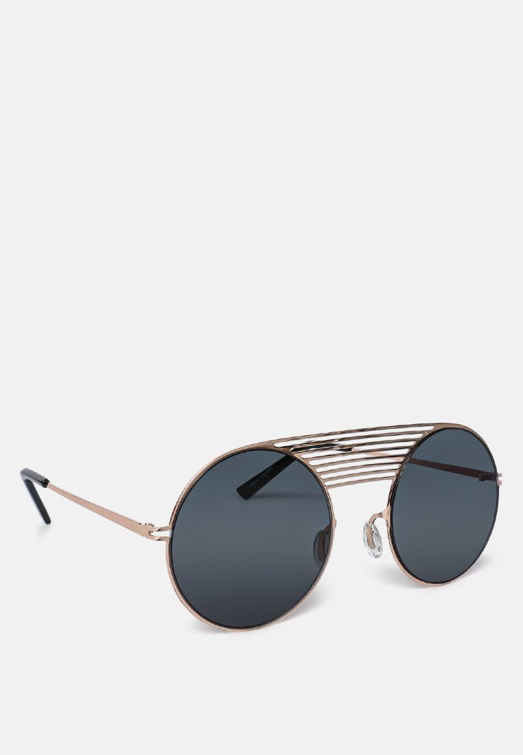 Quirky Metal Bridge Round Sunglasses from London Rag International