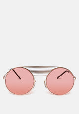 Quirky Metal Bridge Round Sunglasses from London Rag International