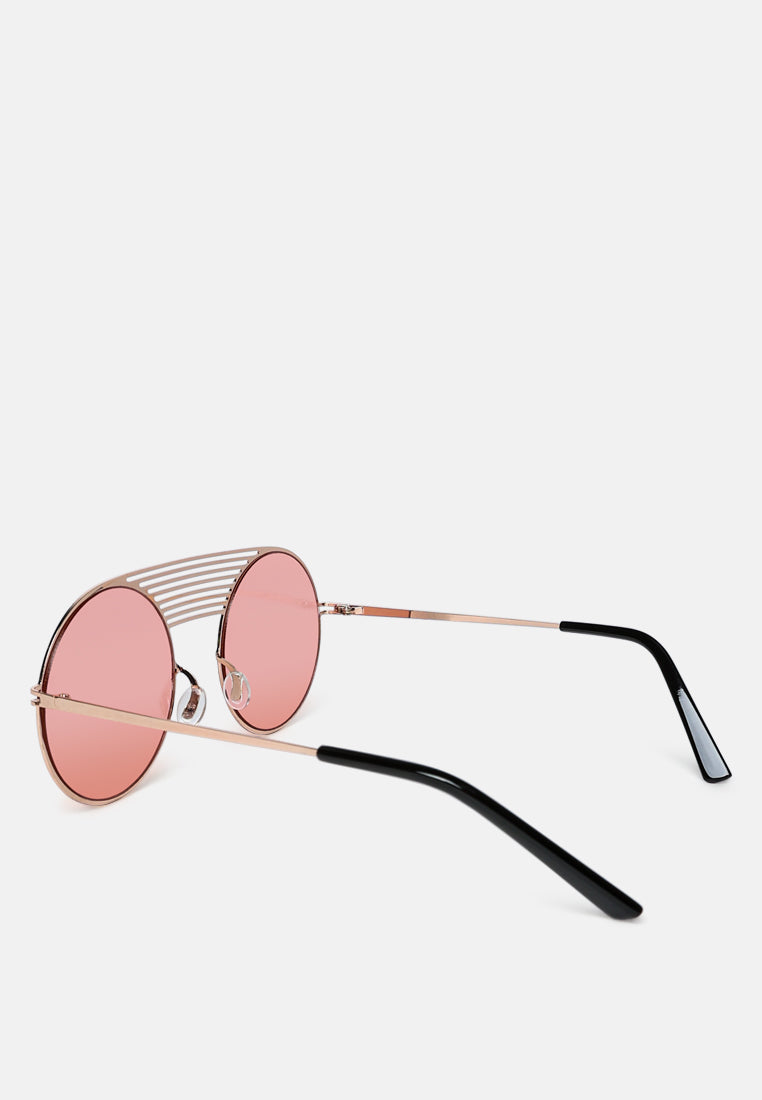 Quirky Metal Bridge Round Sunglasses from London Rag International