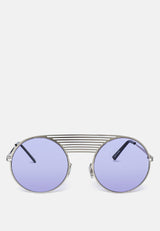 Quirky Metal Bridge Round Sunglasses from London Rag International