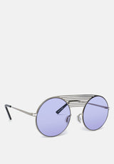 Quirky Metal Bridge Round Sunglasses from London Rag International