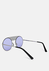 Quirky Metal Bridge Round Sunglasses from London Rag International