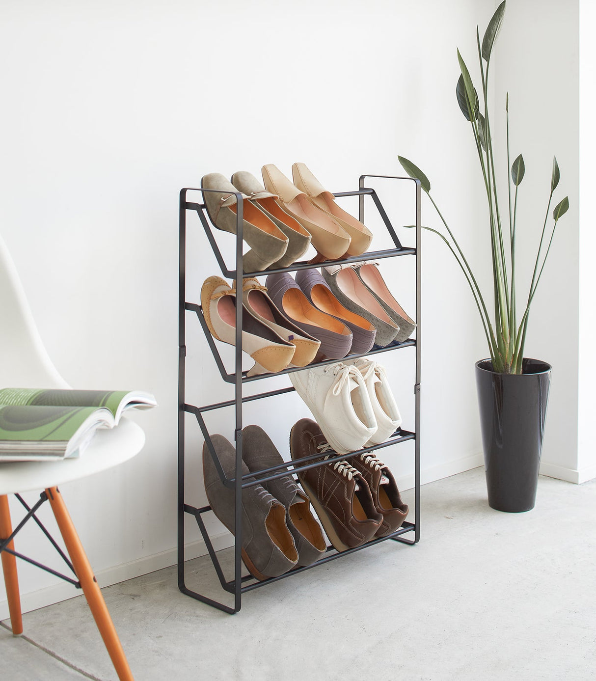 Slim Shoe Rack (31" H)  - Steel from Yamazaki Home