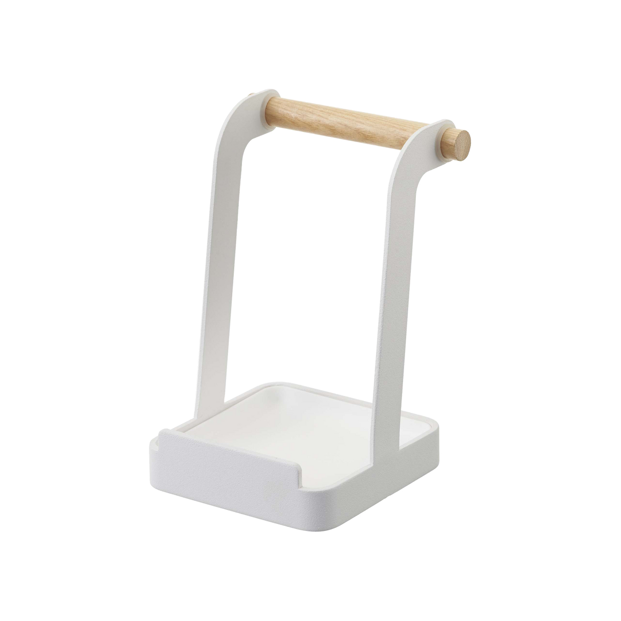 Lid & Ladle Stand - Steel + Wood from Yamazaki Home