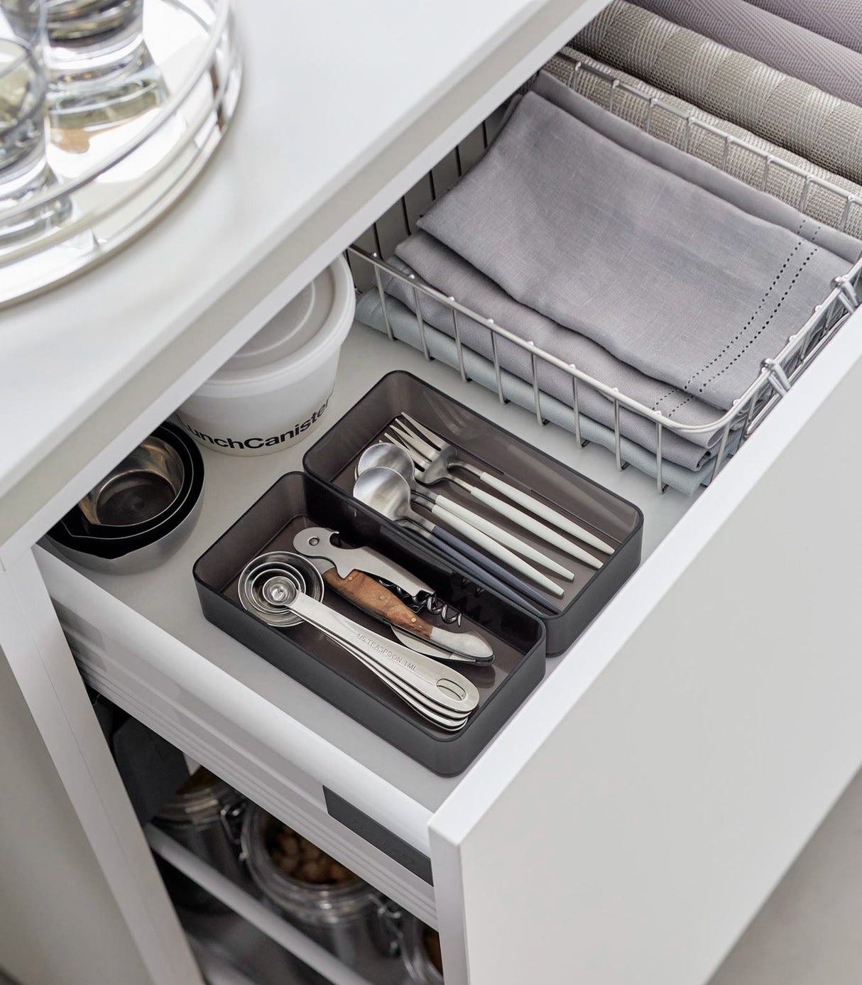 Stackable Clear Organizers [Set of 2] - Four Sizes from Yamazaki Home