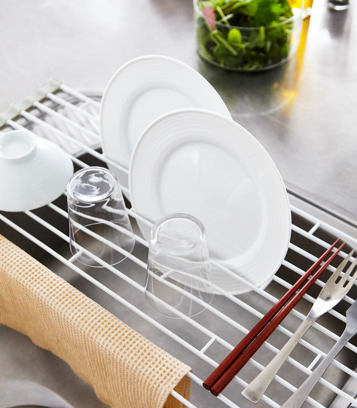 Over-the-Sink Dish Drainer - Steel from Yamazaki Home