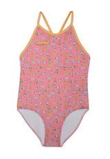 Ayla Surfboard Full Piece Suit - Raspberry Surf from Manymoons