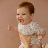 Short Sleeve Bodysuit - Chamomile Blooms Print from Manymoons