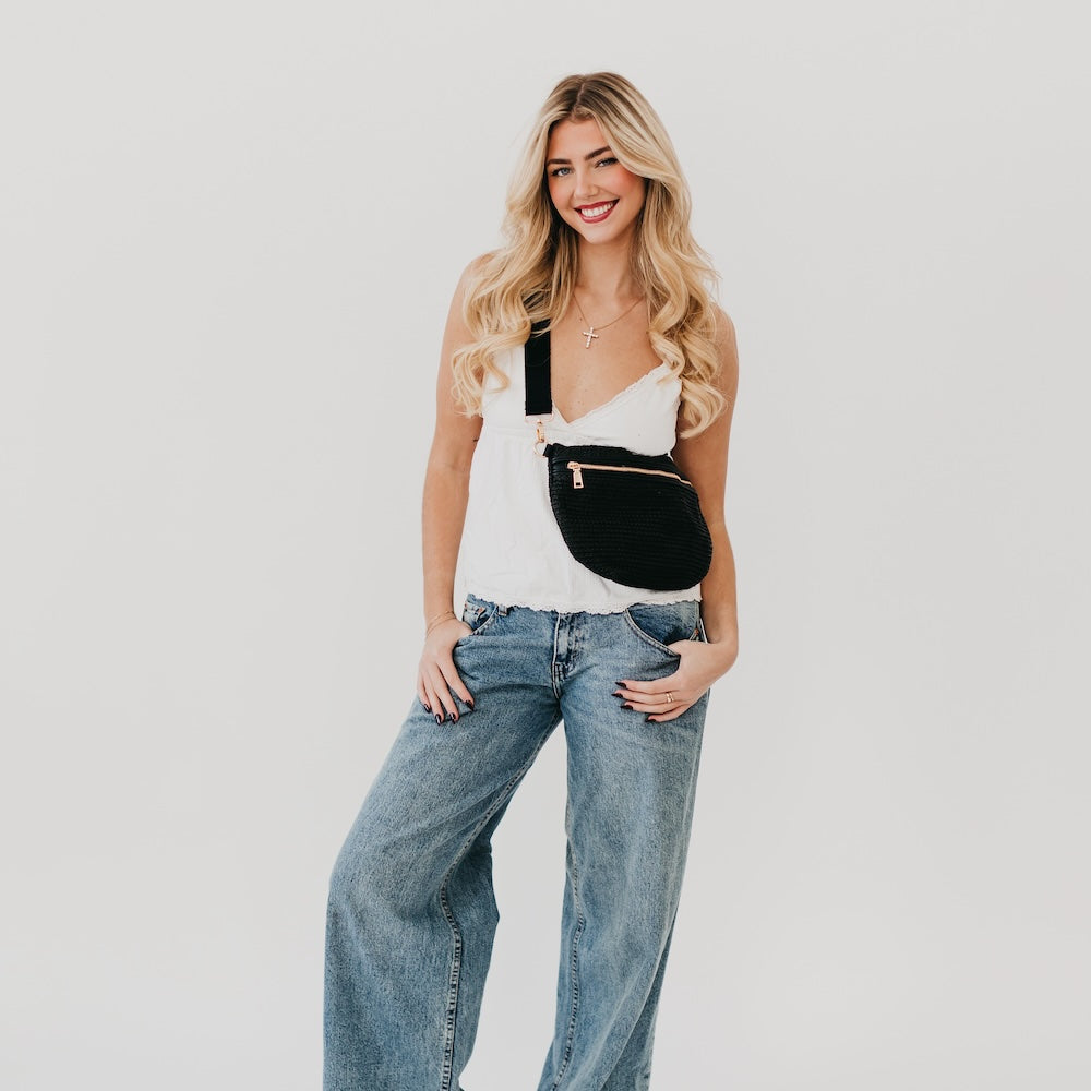 Rachel Raffia Bum Bag from Pretty Simple