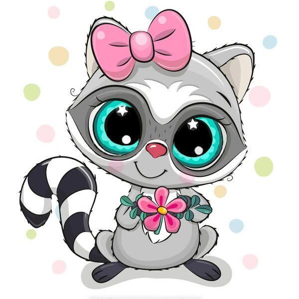 Racoon CS2705 5.9 x 7.9 inches Crafting Spark Diamond Painting Kit from Wizardi