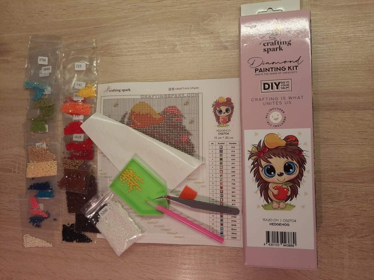 Racoon CS2705 5.9 x 7.9 inches Crafting Spark Diamond Painting Kit from Wizardi