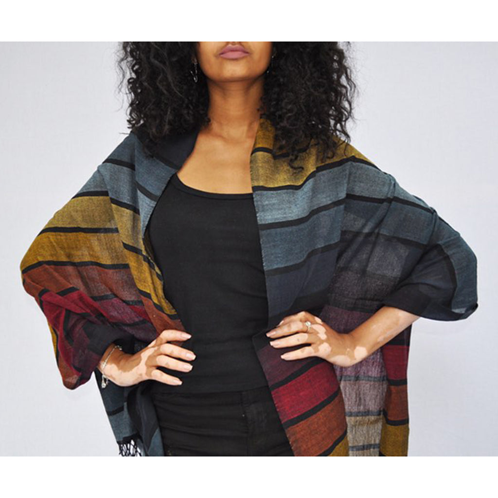 Rainbow Wrap Scarf from SLATE + SALT