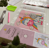 Rainbow Unicorn CS2703 7.9 x 7.9 inches Crafting Spark Diamond Painting Kit from Wizardi