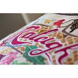 Raleigh Hand-Embroidered Pillow by Cat Studio from Quirks!
