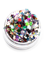 Rave Day Rainbow - Metallic Rainbow Chunky Glitter with Flowers Butterflies and Hearts from Lunautics