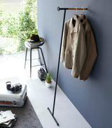 Leaning Clothes Hanger (64" H)  - Steel + Wood from Yamazaki Home