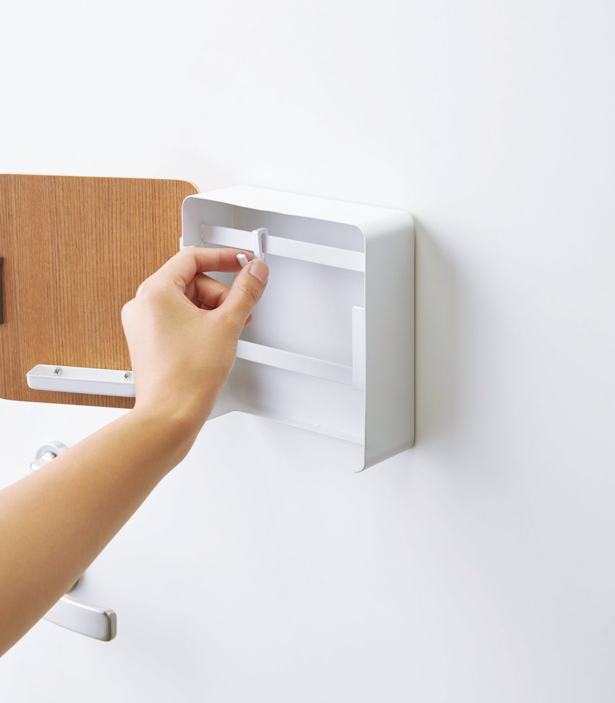 Magnetic Key Cabinet - Steel + Wood from Yamazaki Home