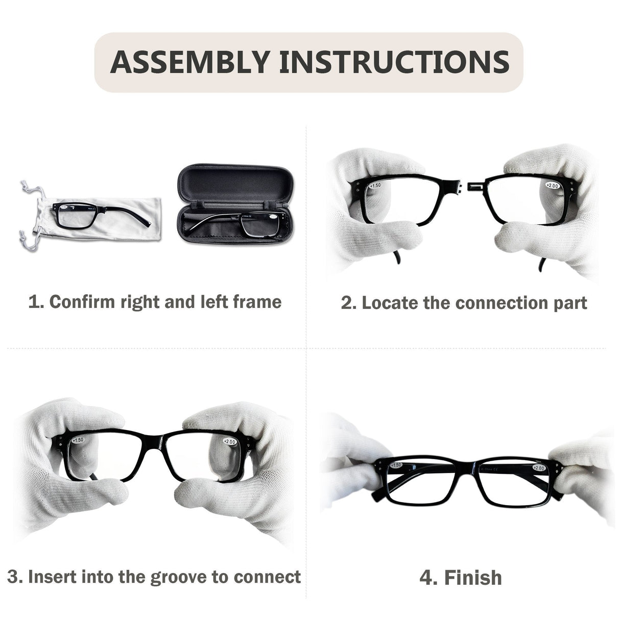 Reading Glasses with Different Strength for Each Eye PR032-DEMI (Must Buy Both Eye) From eyekeeper