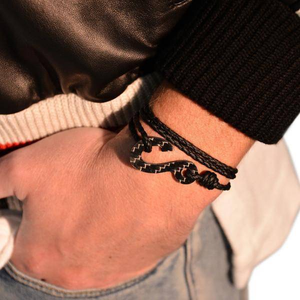 Real Carbon Fiber Hook Bracelet from Simply Carbon Fiber